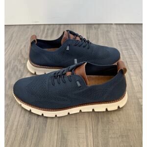 Breeze Leisure Knit Oxford Sneakers Men’s US 7.5 EU 40 Navy Casual Comfort Shoes
